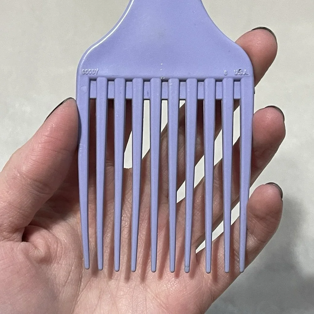 Vintage Goody Hair Pick‎ Plastic Handle Lift Comb 6.5